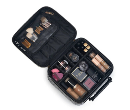 Crocodile Cosmetic Case (Black Medium)